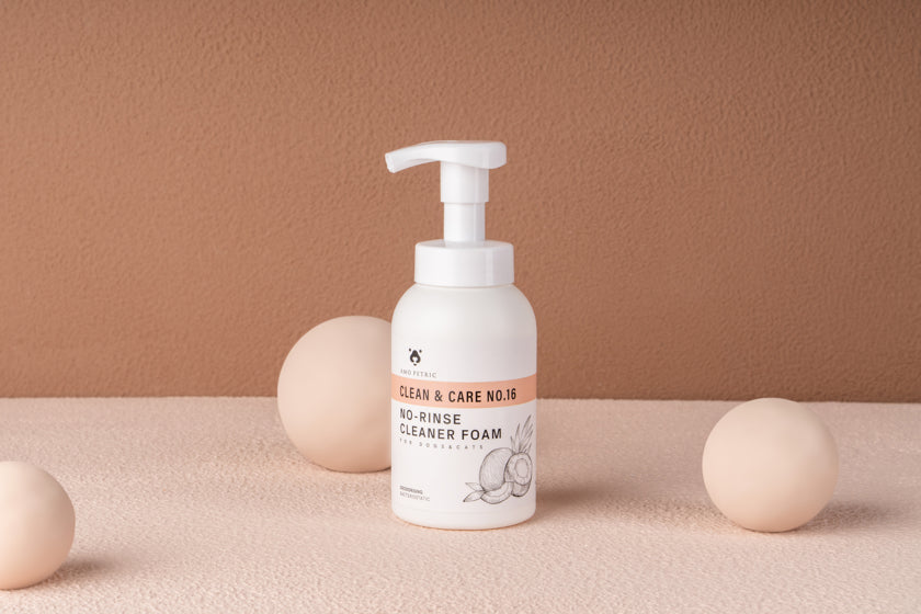 AmoPetric No-rinse Cleaner Foam with Coconut Oil for Pets
